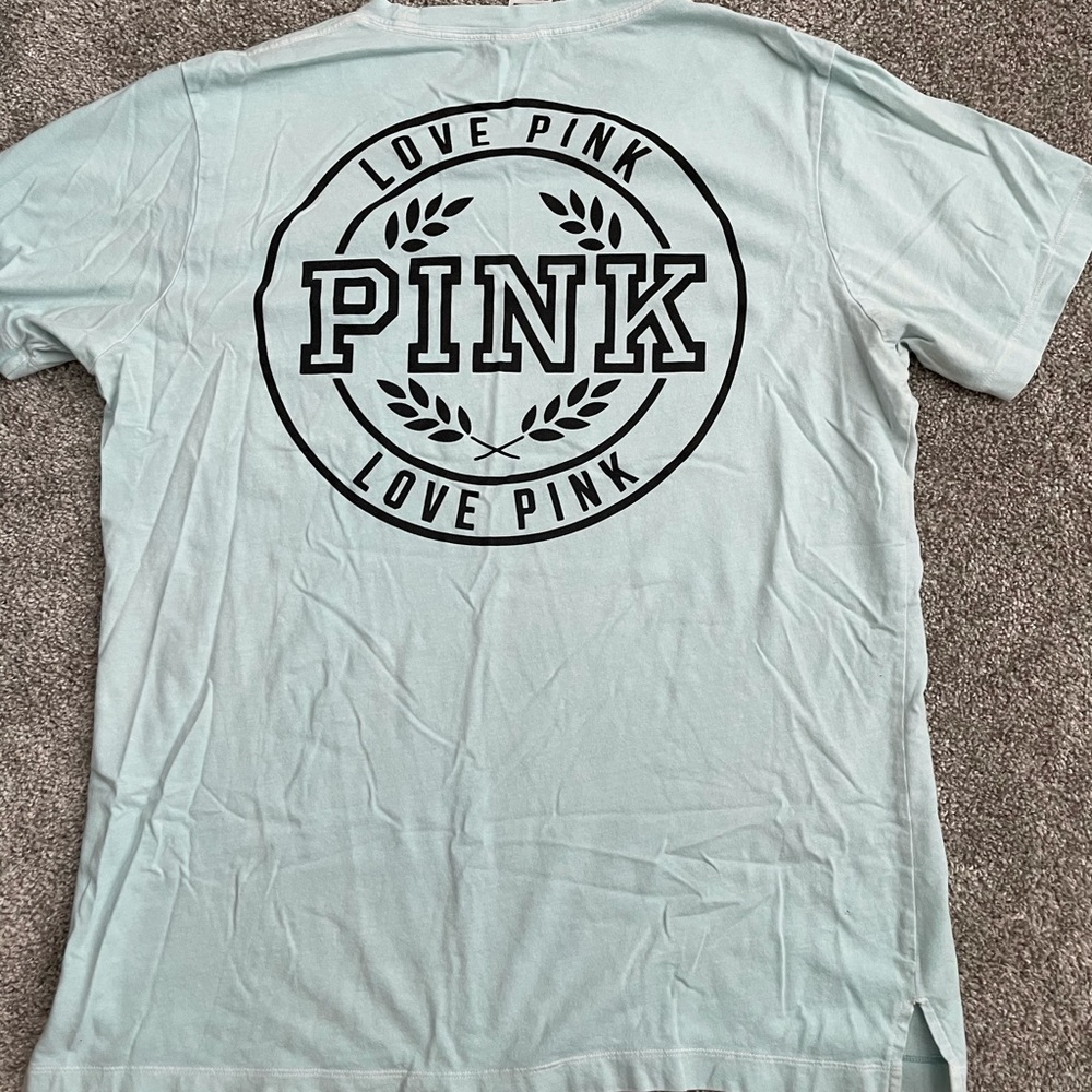 Victoria’s Secret pink light blue T-shirt